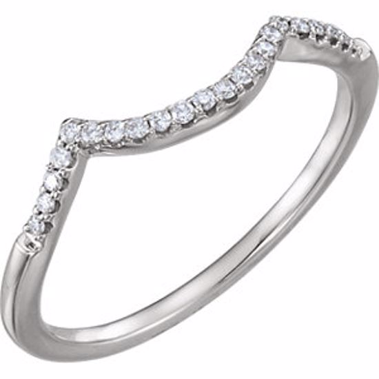 652003:101:P 14kt White 1/10 CTW Diamond Band for 5.2 Round Ring