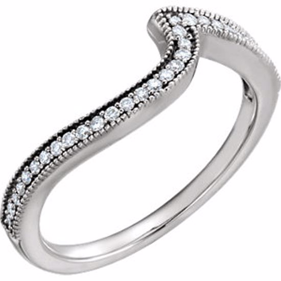 652007:103:P 14kt White 1/6 CTW Diamond Band for 5.8mm Round Ring	