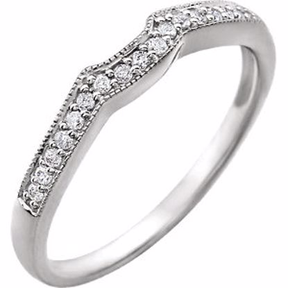 652089:103:P 14kt White 1/8 CTW Diamond Band for 5.2mm Round Ring