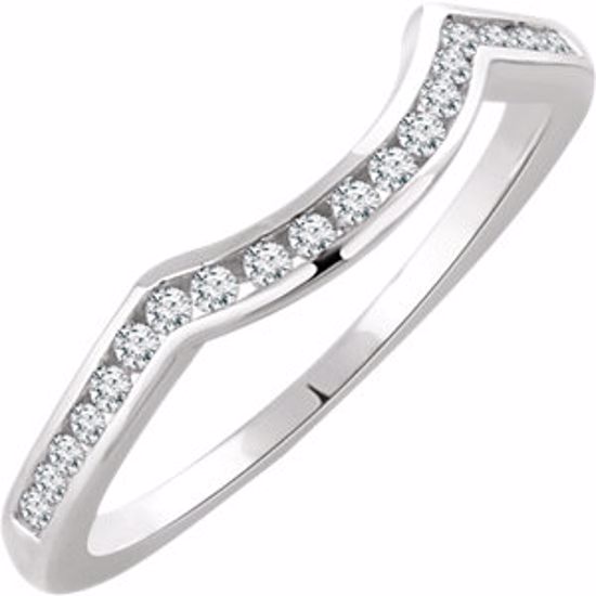 652005:101:P 14kt White 1/5 CTW Diamond Band for 5.2mm Round Ring