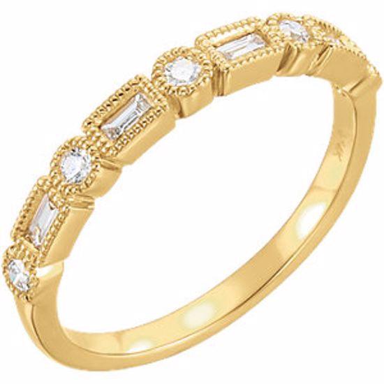 652056:101:P 14kt Yellow 1/4 CTW Diamond Anniversary Band