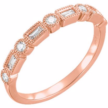 652056:102:P 14kt Rose 1/4 CTW Diamond Anniversary Band