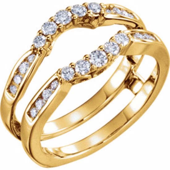 652101:101:P 14kt Yellow 1/2 CTW Diamond Ring Guard 