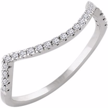 652115:103:P 14kt White 1/6 CTW Diamond Band for 6.5mm Ring