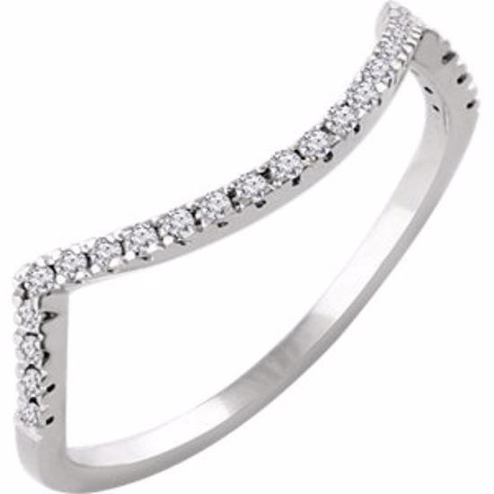 652115:109:P 14kt White 1/6 CTW Diamond Band for 5.8mm Ring