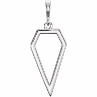 86310:105:P Sterling Silver Geometric Pendant 