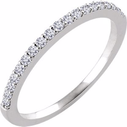 652113:103:P 14kt White 1/6 CTW Diamond Band for 5.8mm Round Ring