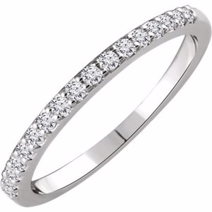 652108:103:P 14kt White 1/6 CTW Diamond Band for 5.8mm Round Ring