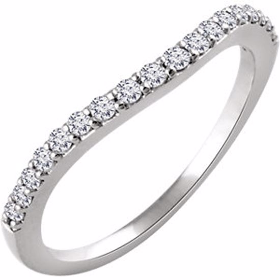 652112:101:P 14kt White 1/5 CTW Diamond Band for 5.2mm Round Ring 