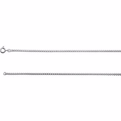 CH1058:60001:P Sterling Silver 2mm Box 16" Chain with Spring Ring Clasp