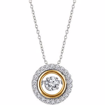 652139:60000:P 14kt White & Yellow 1/2 CTW Diamond 16-18" Mystara® Necklace