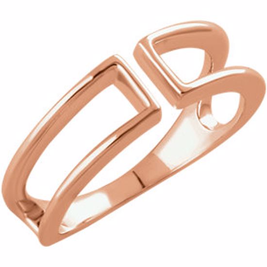 652121:60002:P 14kt Rose Freeform Ring