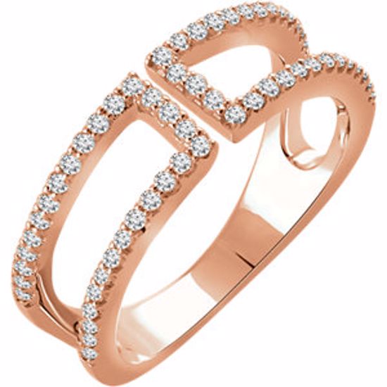 652150:60002:P 14kt Rose 1/3 CTW Diamond Ring