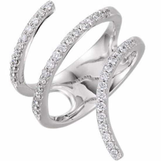 652152:60001:P 14kt White 1/2 CTW Diamond Ring