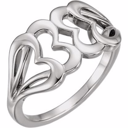 51576:105:P Sterling Silver Heart Ring