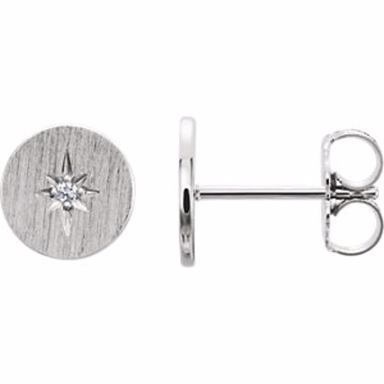 86337:602:P Platinum .02 CTW Diamond Earrings