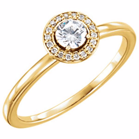 122743:60001:P 14kt Yellow 1/3 CTW Diamond Ring