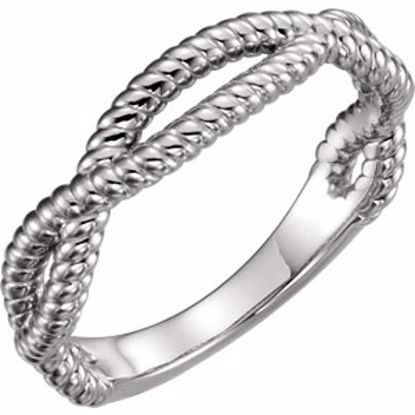 51572:105:P Sterling Silver Rope Ring