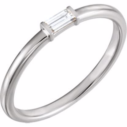 122887:603:P Platinum 1/8 CTW Diamond Stackable Ring