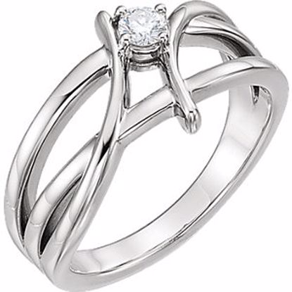 122904:603:P Platinum 1/8 CTW Diamond Ring