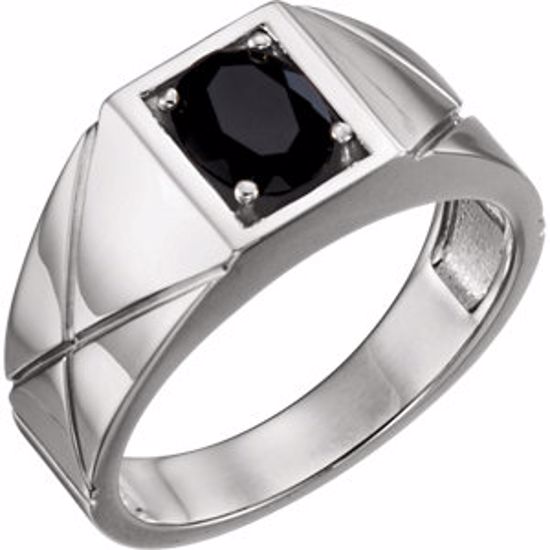 9839:602:P Platinum Onyx Men's Ring