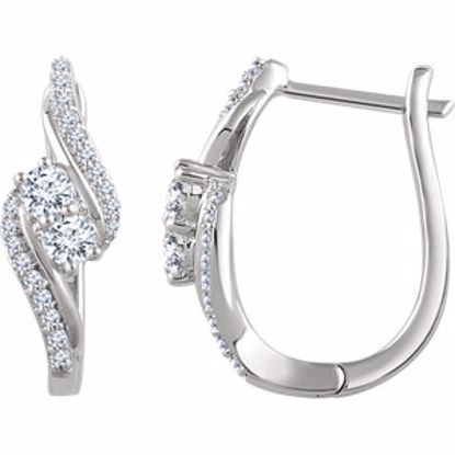 652221:60000:P 14kt White 5/8 CTW Diamond Earrings