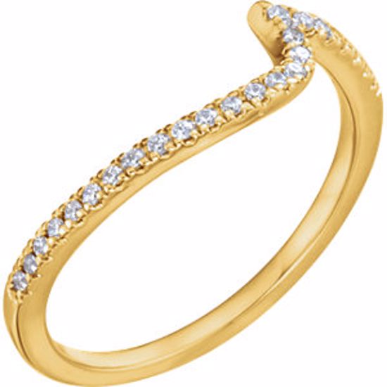 652208:121:P 14kt Yellow 1/8 CTW Diamond Band for 4mm Engagement Ring