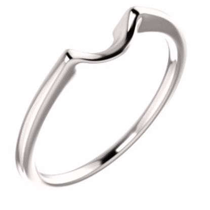 122955:117:P 14kt Rose Band for 6.5mm Engagement Ring