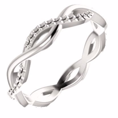 122962:122:P 14kt Rose Eternity Band Mounting Size 7.5