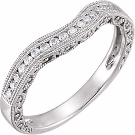 651963:107:P 14kt White 1/6 CTW Diamond Band