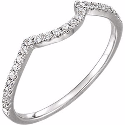 652230:103:P 14kt White 1/6 CTW Diamond Matching Band