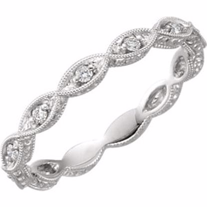 69817:139:P 14kt White 1/8 CTW Diamond Anniversary Band 