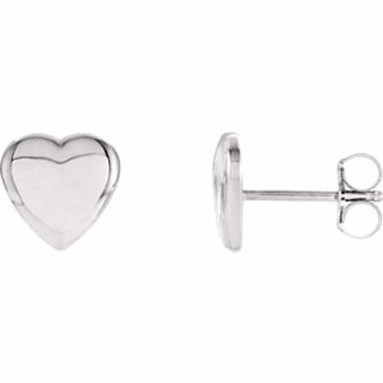 85883:104:P Sterling Silver Heart Earrings