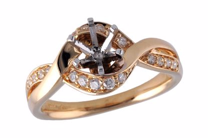 A239-41406_Y A239-41406_Y - 14KT Gold Semi-Mount Engagement Ring