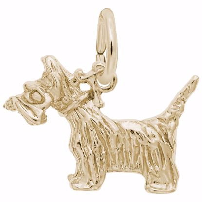 Picture of Scottie Charm Pendant - 14K Gold