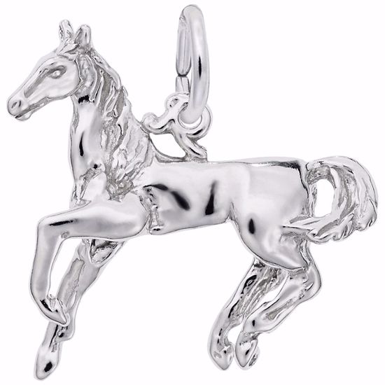 Picture of Horse Charm Pendant - Sterling Silver