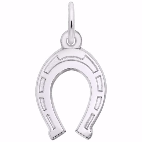 Picture of Horseshoe Charm Pendant - Sterling Silver