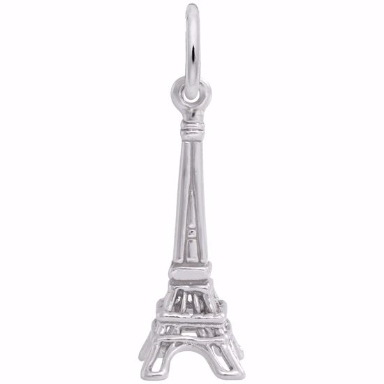 Picture of Eiffel Tower Charm Pendant - Sterling Silver