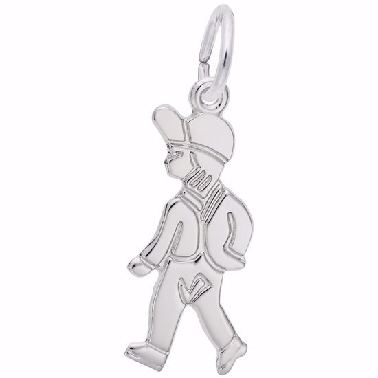 Picture of Boy Charm Pendant - Sterling Silver