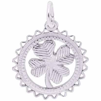 Picture of Clover Charm Pendant - Sterling Silver