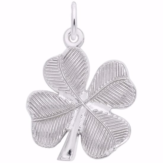 Picture of 4 Leaf Clover Charm Pendant - Sterling Silver