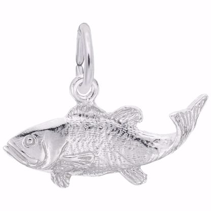 Picture of Fish Charm Pendant - Sterling Silver