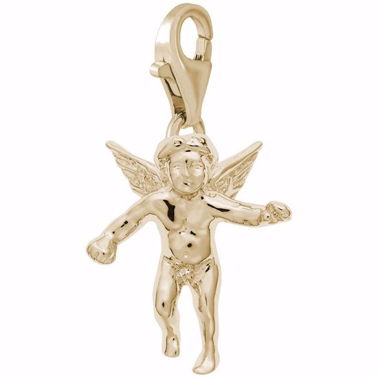 Picture of Angel Charm Pendant - 14K Gold