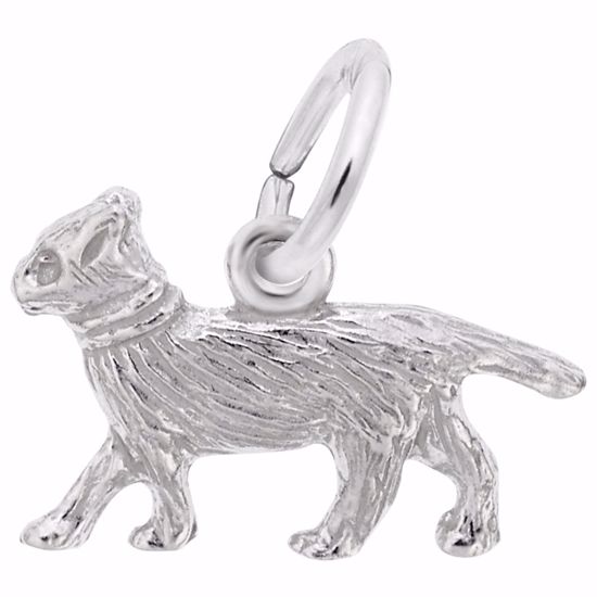 Picture of Cat Charm Pendant - Sterling Silver