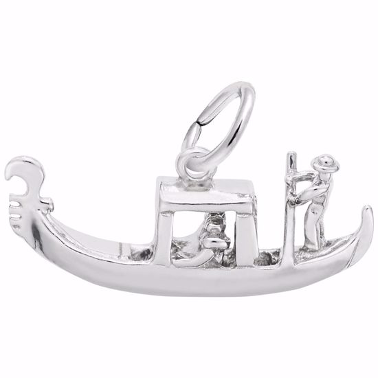 Picture of Gondola Charm Pendant - Sterling Silver