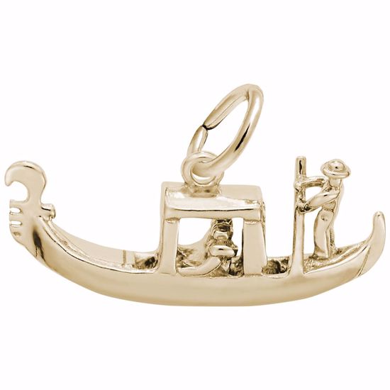 Picture of Gondola Charm Pendant - 14K Gold