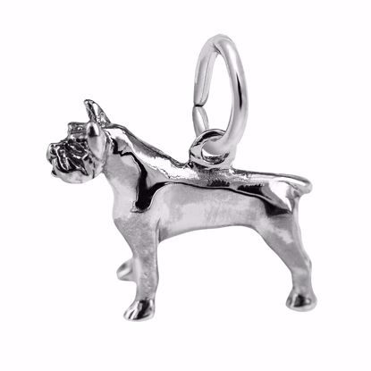 Picture of Pitbull Charm Pendant - Sterling Silver