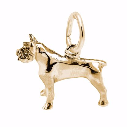 Picture of Pitbull Charm Pendant - 14K Gold