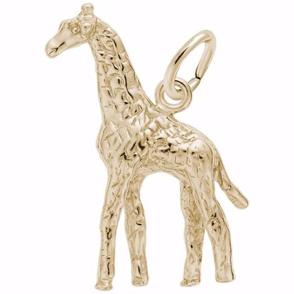 Picture of Giraffe Charm Pendant - 14K Gold