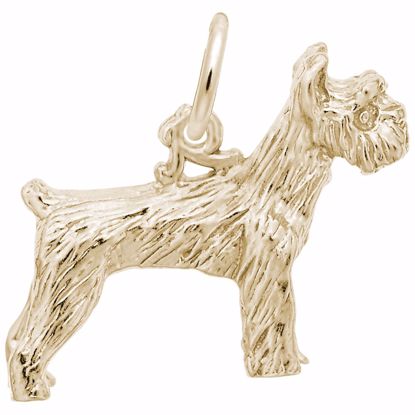 Picture of Schnauzer Charm Pendant - 14K Gold